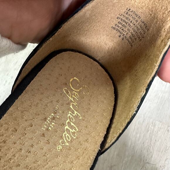 Seychelles Just A Girl Ankle Strap Sandals in Black Size 9.5 - Picture 3 of 8